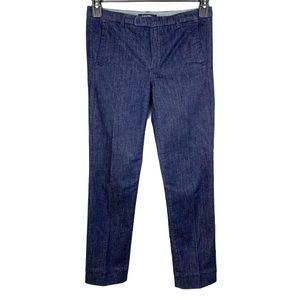 S' MaxMara Denim Stretchy Trouser Pant , hemmed